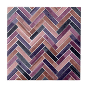 Herringbone Pattern Purple