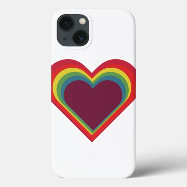 Herz Angelilli Heart - Rainbow Colors - Regenbogen (Verso)