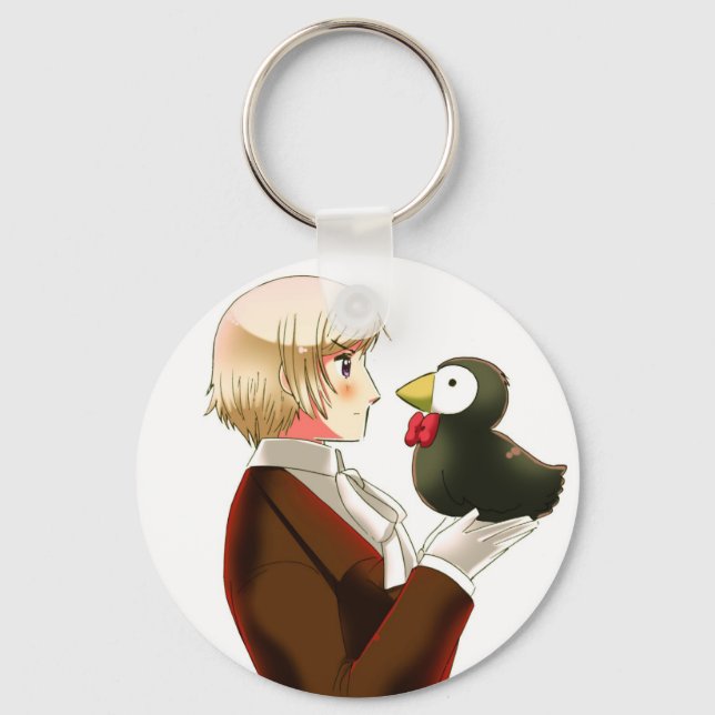 Hetalia Islândia & Puffin Chaveiro (Frente)