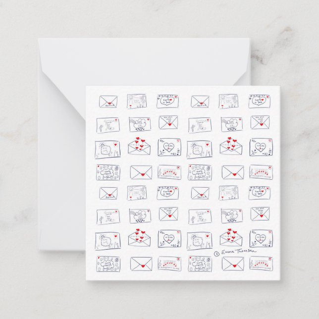 Hetero De Letras De Amor Do Cartão Simples De Cora (Frente)