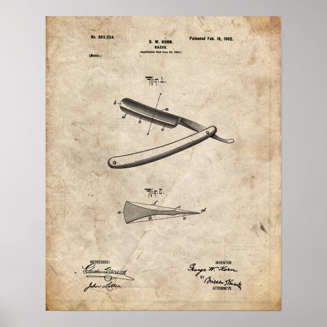 Hetero de Poster Razor Patent (Frente)