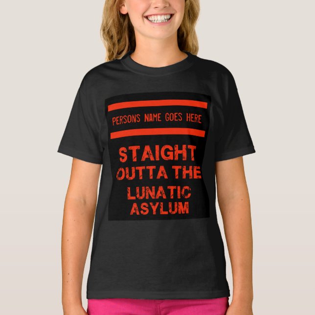 Hetero fora da camiseta de asilo lunática (Frente)