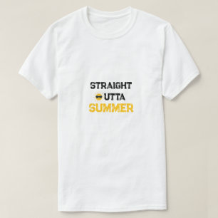 Hetero fora do verão Engraçado de volta à camiseta