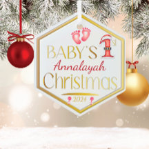 Hexagon Baby 1rua Natal Personalizado |