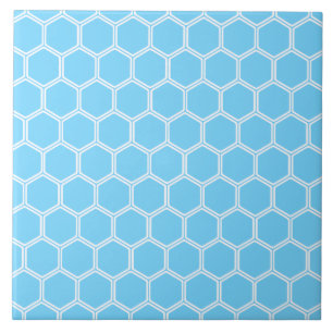Hexágono 1 dos azul-céu