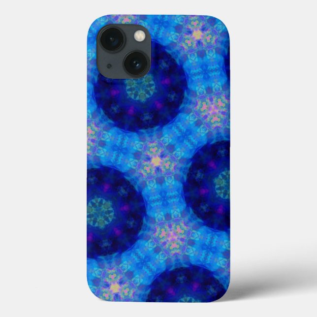 Hexágono Azul Brilhante (Verso)