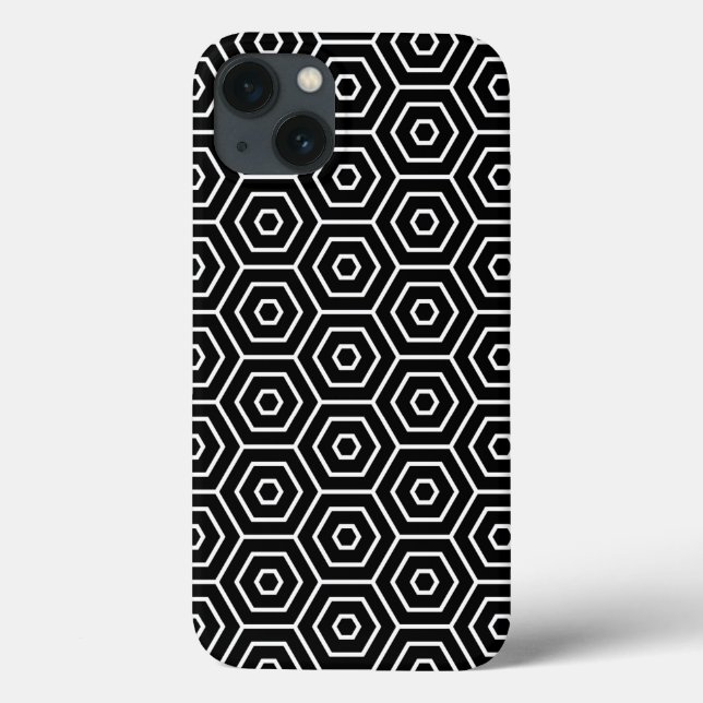 Hexagons texture geometric pattern (Verso)
