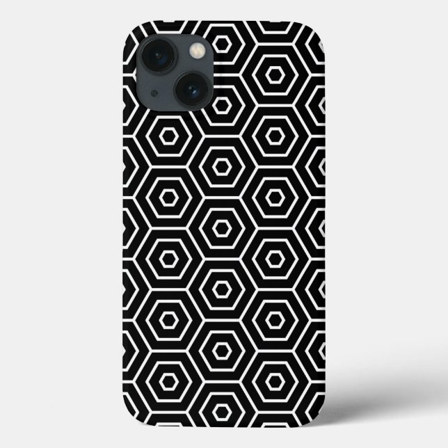 Hexagons texture geometric pattern (Verso)