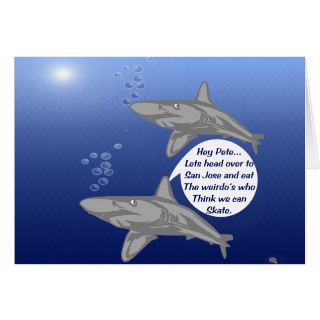 Hey cartão de Pete (Frente Horizontal)