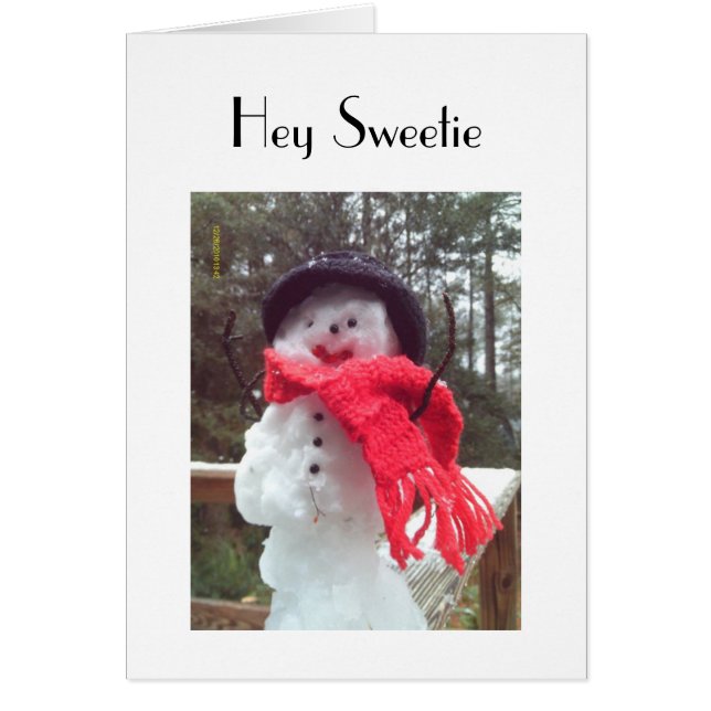 HEY DOCINHO MELHOR CARTÃO DE ANIVERSÁRIO DO MEU CO (Frente)