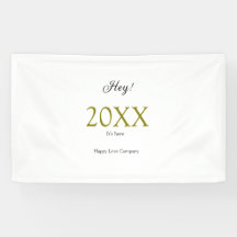 Hey it's new year add year gold black simple. Mini