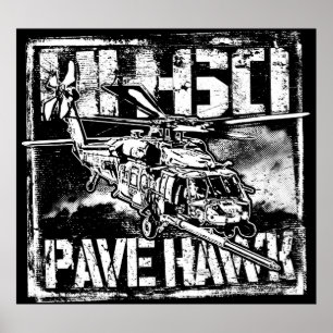 HH-60 pavimentam o poster do modelo BK do poster