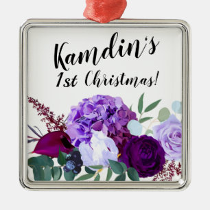 Hibiscus da Lavanda de Ornamento XMAS Personalizad