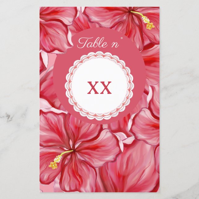 Hibiscus e rendas RED (Verso)