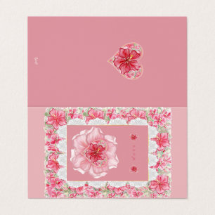 Hibiscus e rendas RED