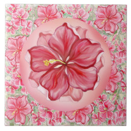 Hibiscus e rendas RED