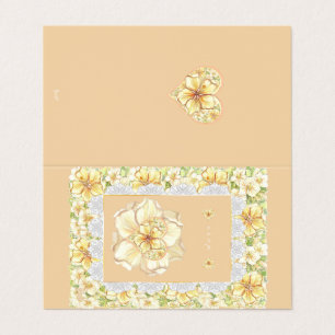 Hibiscus & lace AMARELO