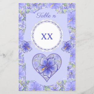 Hibiscus & lace BLUE