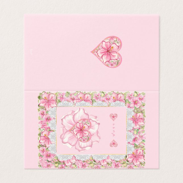 Hibiscus & Lace PINK (Exterior Desdobrado)