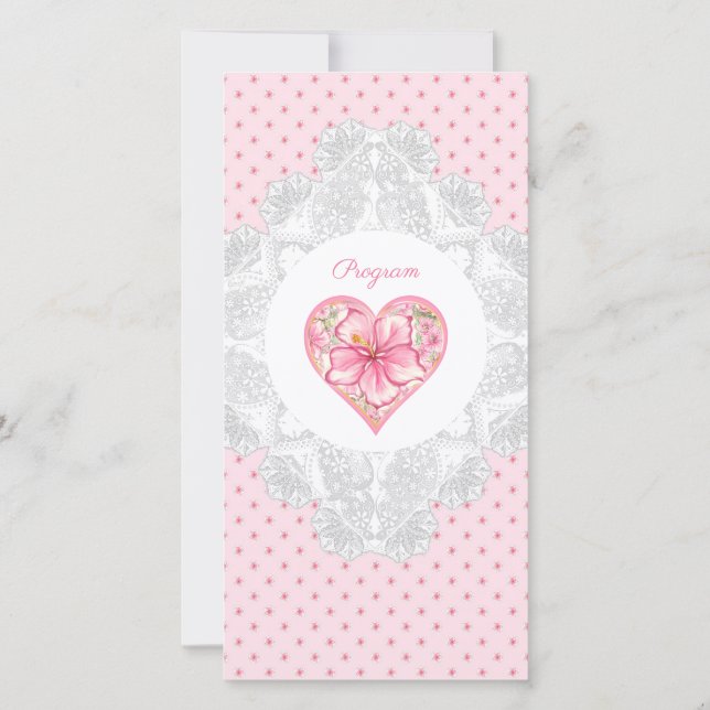 Hibiscus & Lace PINK (Verso)