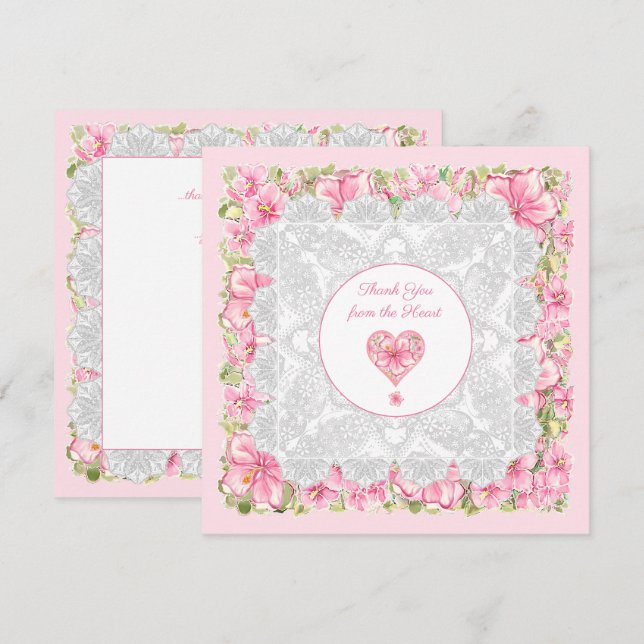 Hibiscus & Lace PINK (Frente/Verso)