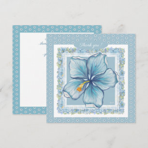 Hibiscus & lace TURQUOISE