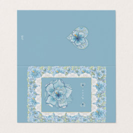 Hibiscus & lace TURQUOISE