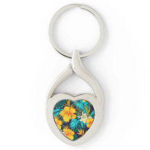 Hibiscus Sunshine - Brilho, Chaveiro tropical