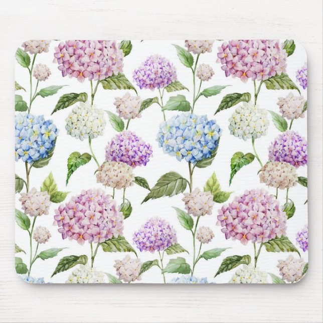 Hidrangea Mouse Pad Colorida (Frente)