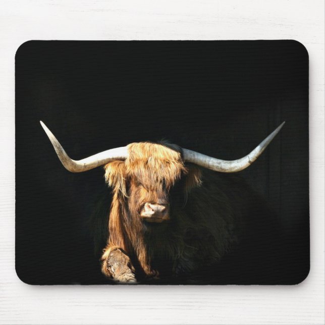 Highland Bull Mousepad (Frente)