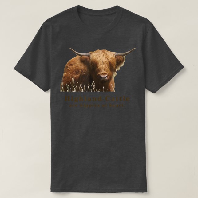 Highland Cattle Hippie Top (Frente do Design)