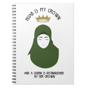 Hijab é minha coroa - caderno espiral do ABACATE