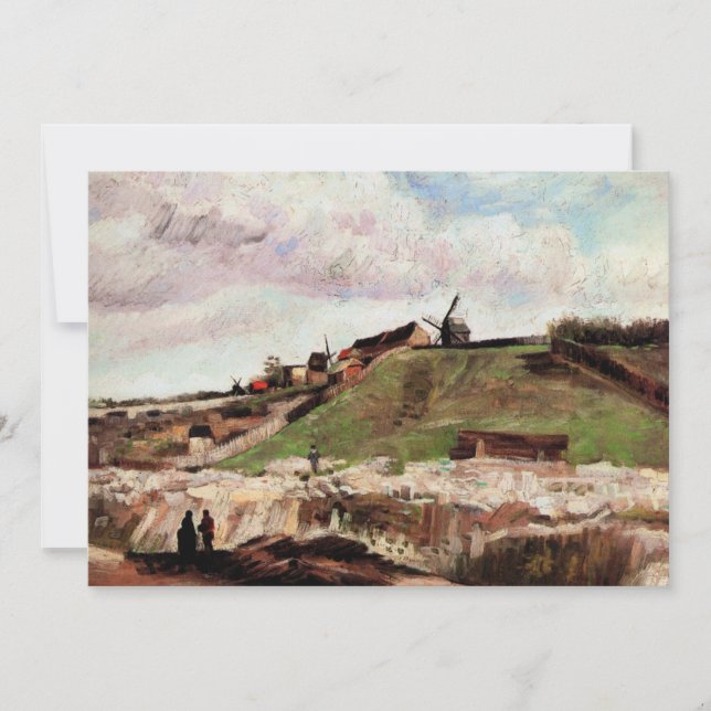 Hill of Montmartre with Quarry by Vincent van Gogh (Frente)