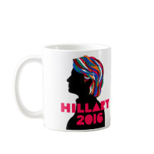 Hillary 2016: Caneca de café retro do design