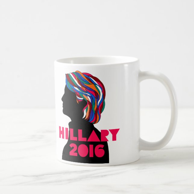 Hillary 2016: Caneca de café retro do design (Direita)
