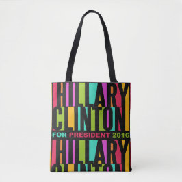 Hillary Clinton colorida as 2016 bolsas