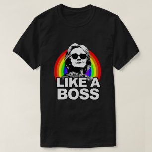 Hillary Clinton "como camisa do arco-íris de um