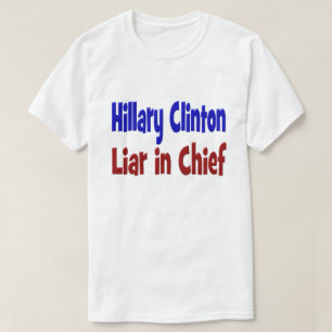 Hillary Clinton Mentira em Camisa Chefe, vermelha 