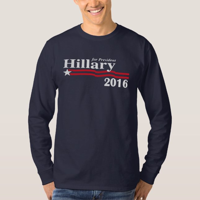 Hillary Clinton para a camisa do presidente 2016 (Frente)