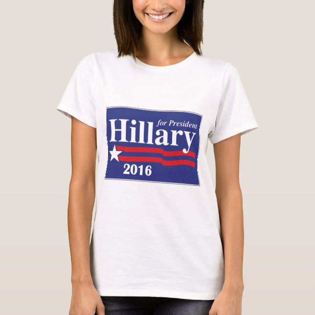 Hillary Clinton para a camisa do presidente 2016 (Frente)