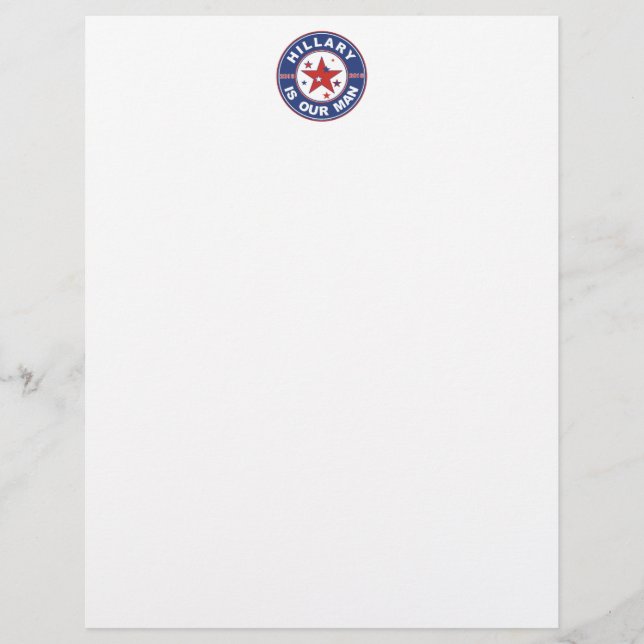 Hillary Clinton stationery Clinton (Frente)