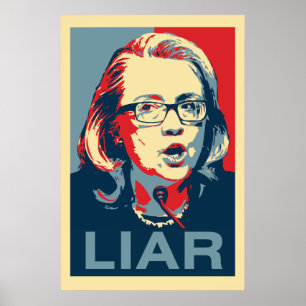 Hillary: Poster do MENTIROSO