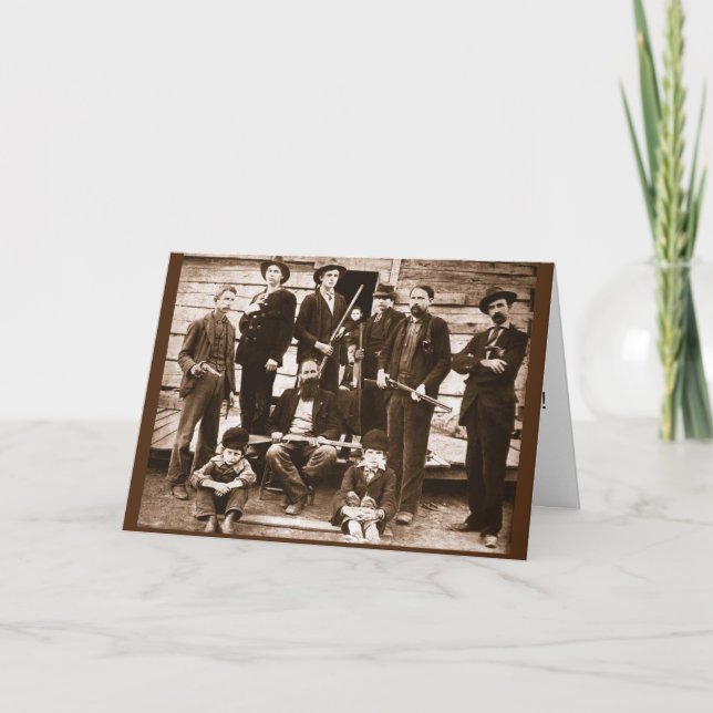 HILLBILLY HATFIELDS BIRTHDAY GREETING CARTÕES (Frente)