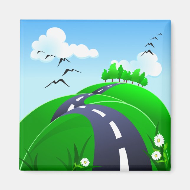 Hilly Road, imã (Frente)