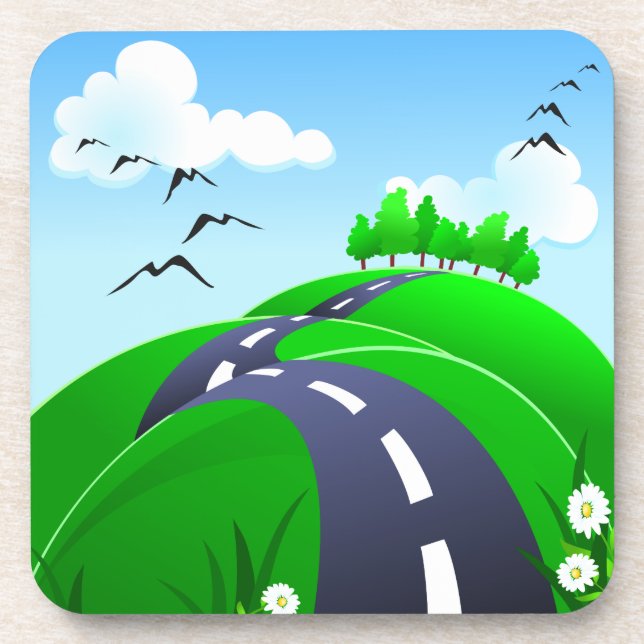 Hilly Road, porta copos (Frente)