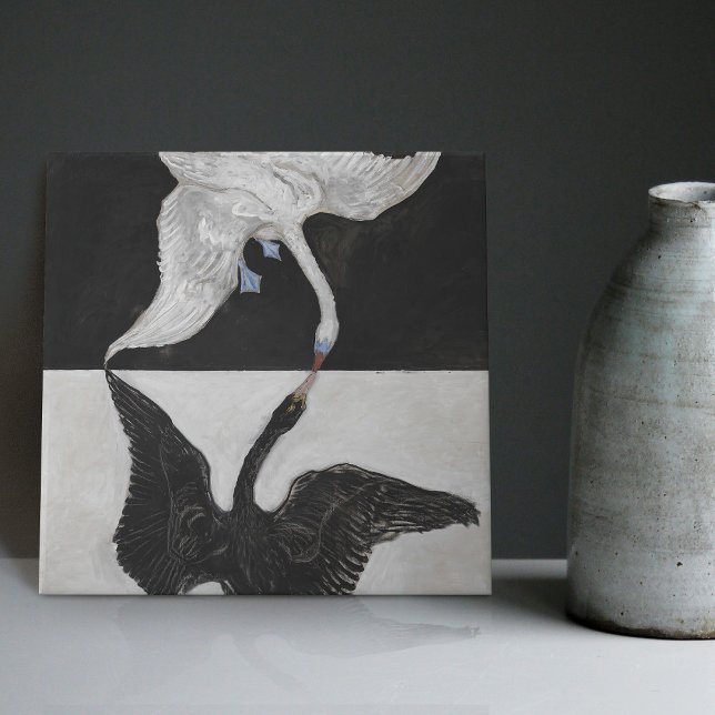 Hilma Af Klint Art Deco Swan Wall Decor Backsplash (Criador carregado)