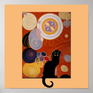 Hilma af Klint, "Eles têm 100% de peso IV", Poster