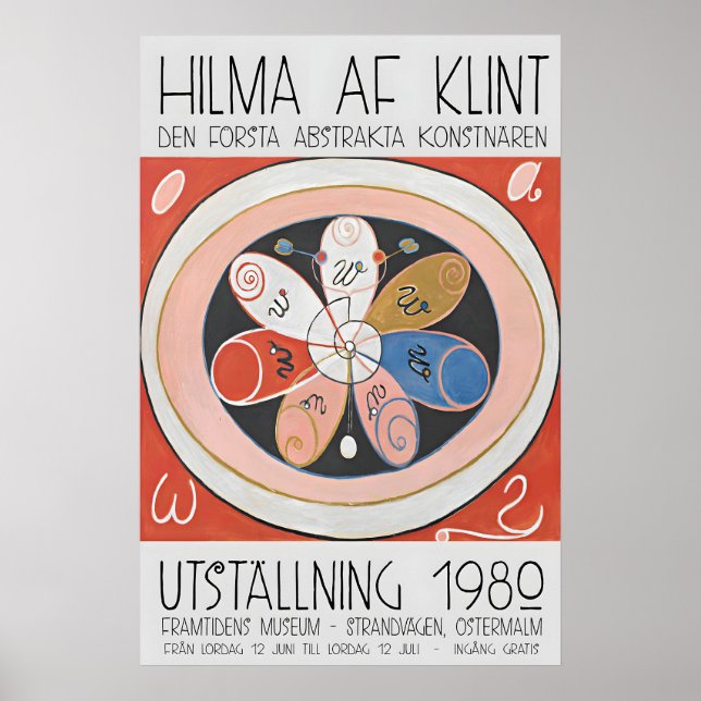 Hilma Af Klint Exhibition Poster Abstract Art (Frente)