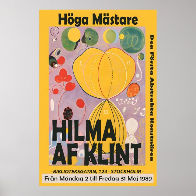 Hilma Af Klint Exhibition Poster Modern Abstract (Frente)