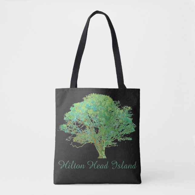 Hilton Head Island, carvalho-vivo, Tote Bag (Frente)